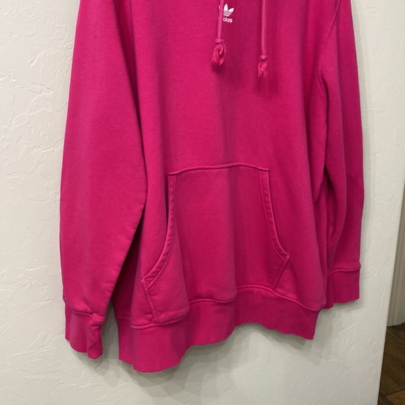 💖 Adidas Hoodie Sweatshirt, Women’s 2X, Hot Pink - Picture 3 of 13